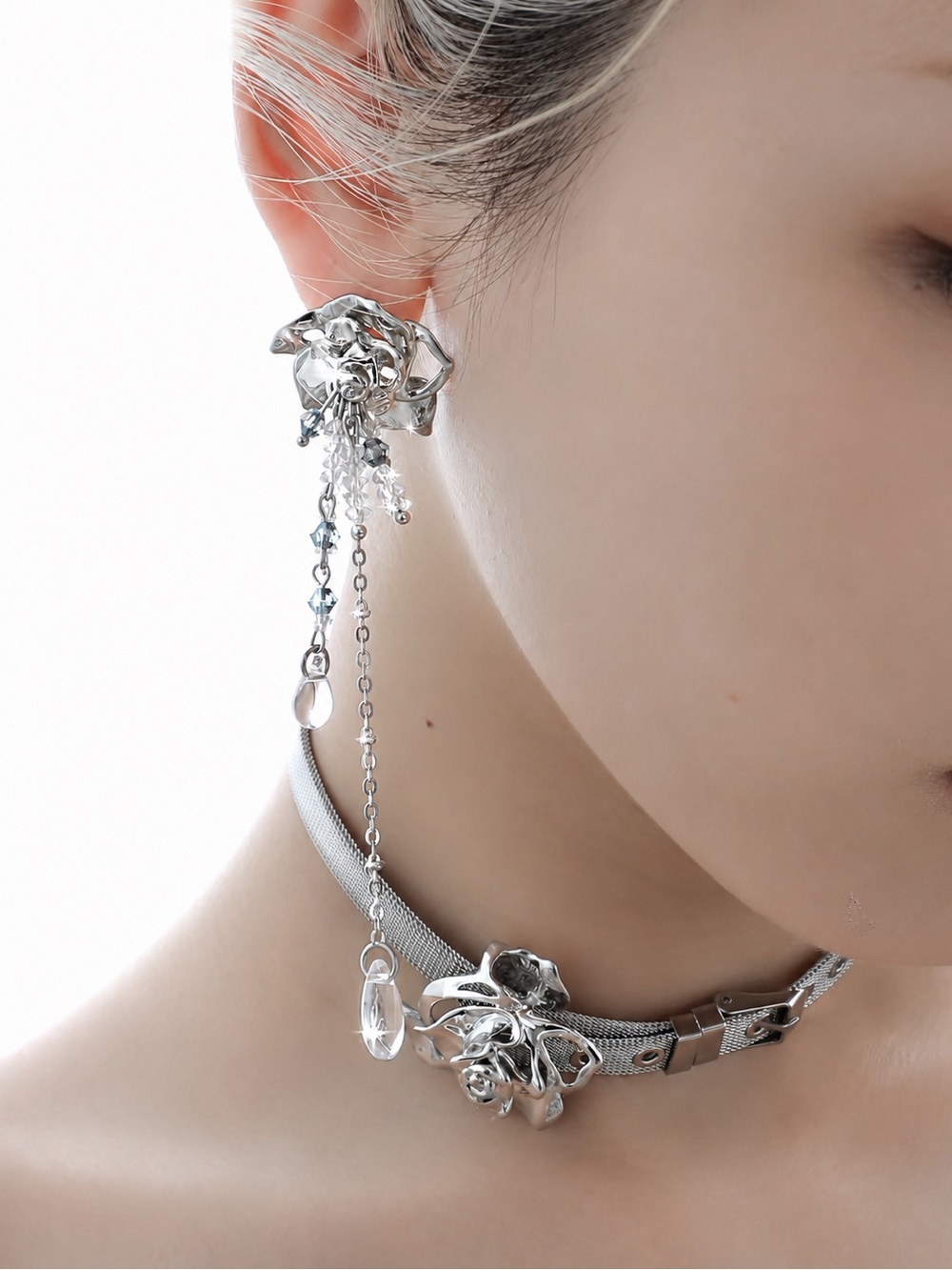 Ophelia’s Tear Crystal Dangle Earrings